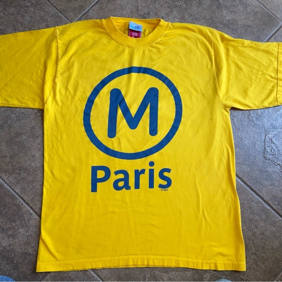 Never Worn- UNISEX -  Paris METRO sign - T-Shirt - Picture 9 of 13
